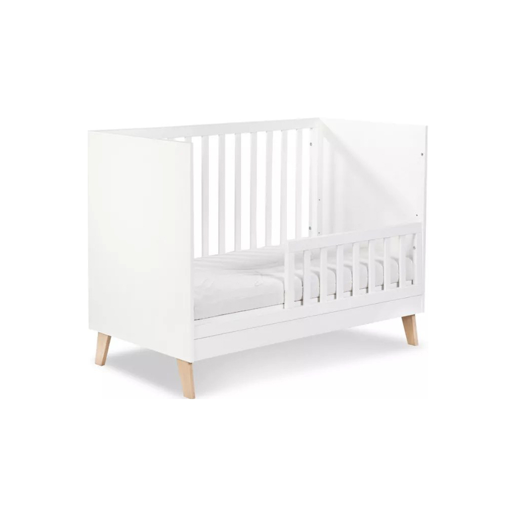 Ліжечко Klups Noah з перегородкою 120 х 60 см Біле (NOAH1) - зображення 2