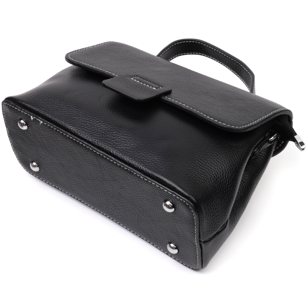 Сумка Vintage З натуральної шкіри Чорна (22291) - зображення 5