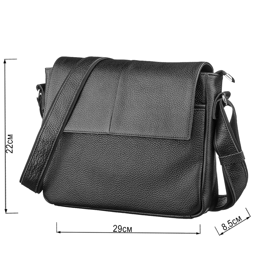 Сумка Shvigel Шкіряна Чорна (11131) - зображення 3