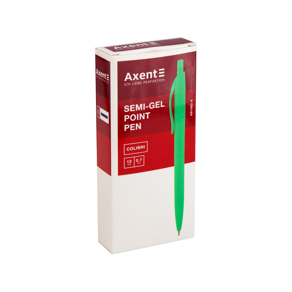 Ручка масляна Axent Сolibri автоматична Синя 0.7 мм (AB1062-02-A) - зображення 2