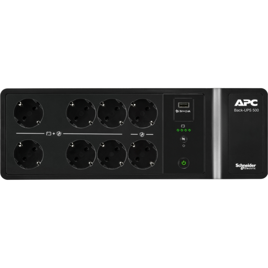 Пристрій безперебійного живлення APC Back-UPS 550VA, 300W (BE500G2-GR) - зображення 4