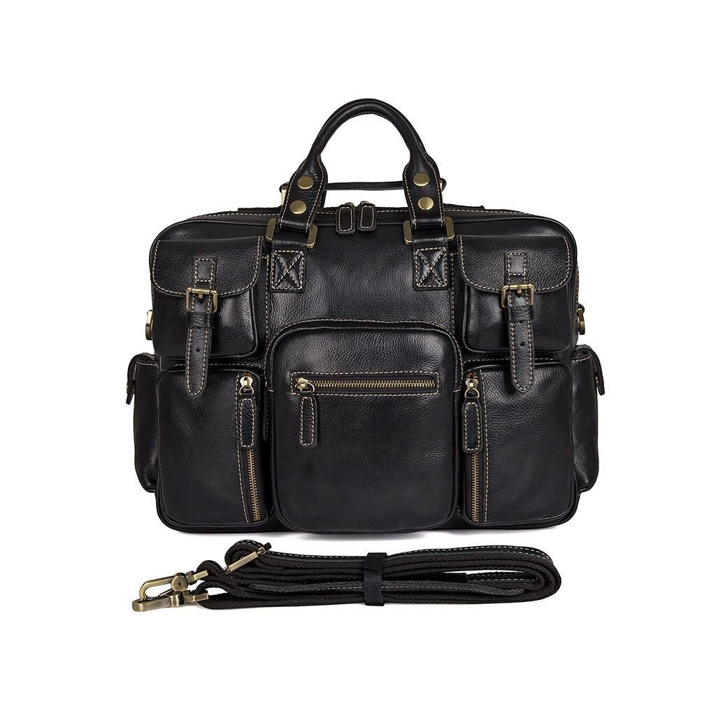 Сумка Vintage З натуральної шкіри Чорна (14204) - зображення 5