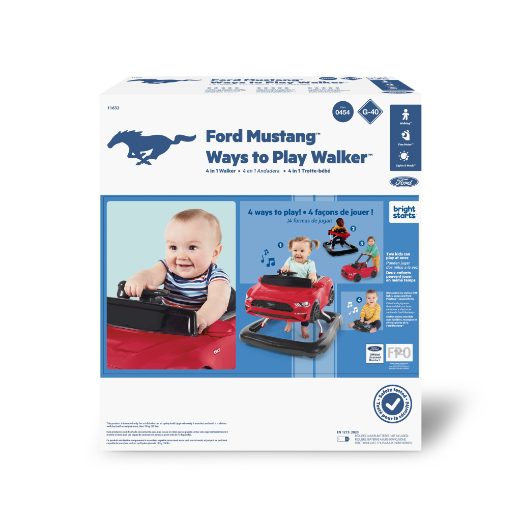 Ходунки Bright Starts 4 в 1 "Ways to Play Walker Ford Mustang" (11632) - изображение 8