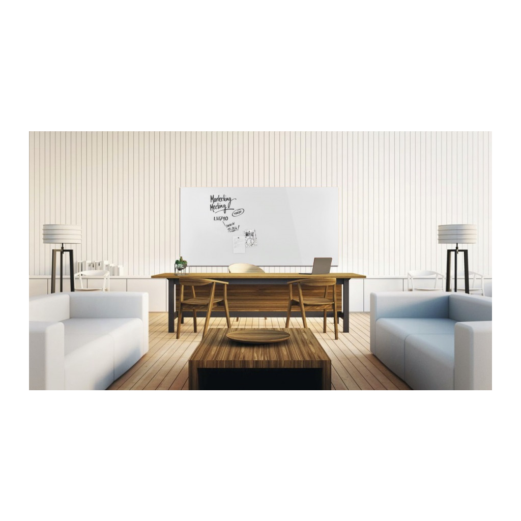 Офісна дошка Magnetoplan скляна магнітно-маркерна 2000x1000 біла Glassboard-White (13409000) - зображення 6