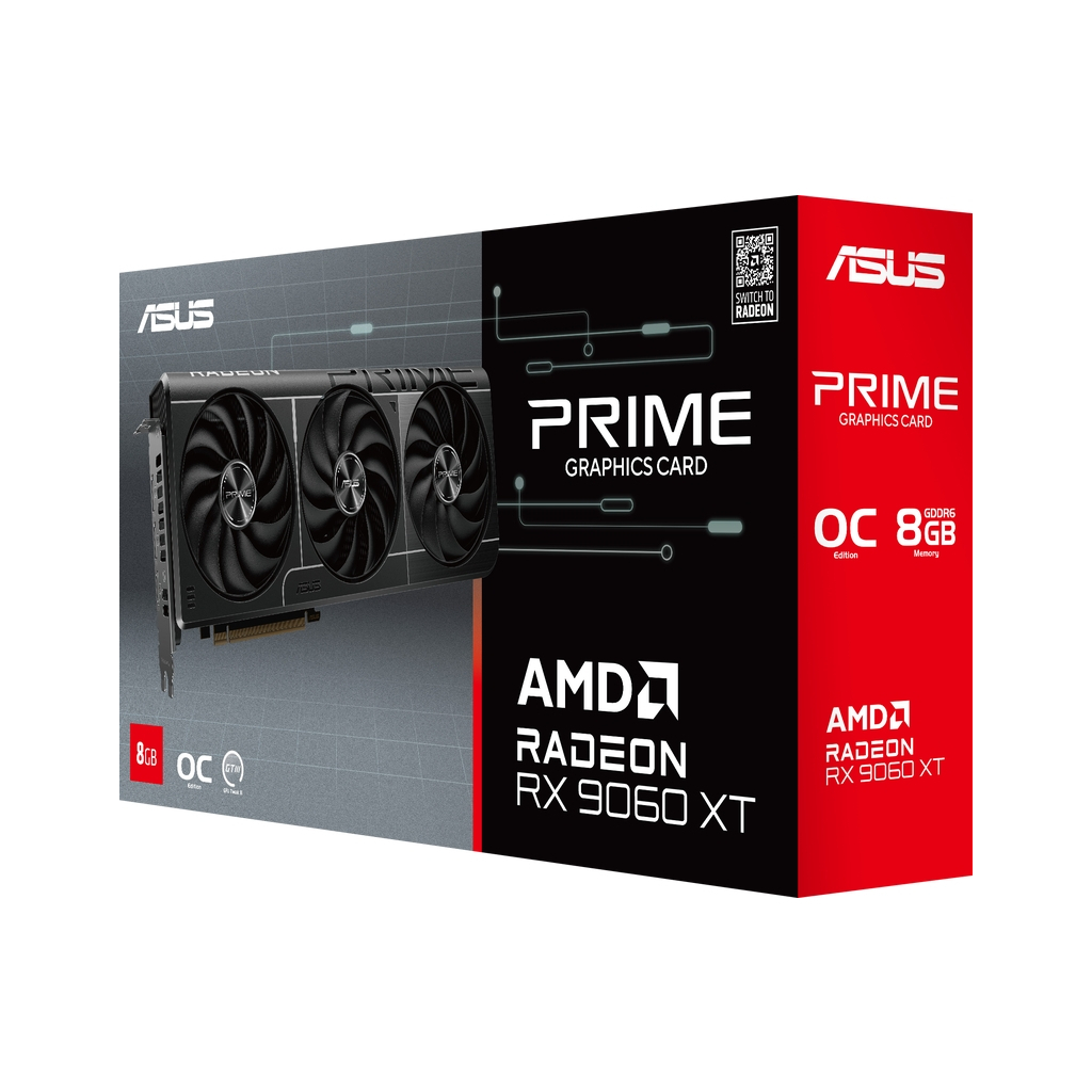 Відеокарта ASUS Radeon RX 9060 XT 8Gb PRIME OC (PRIME-RX9060XT-O8G) - зображення 9