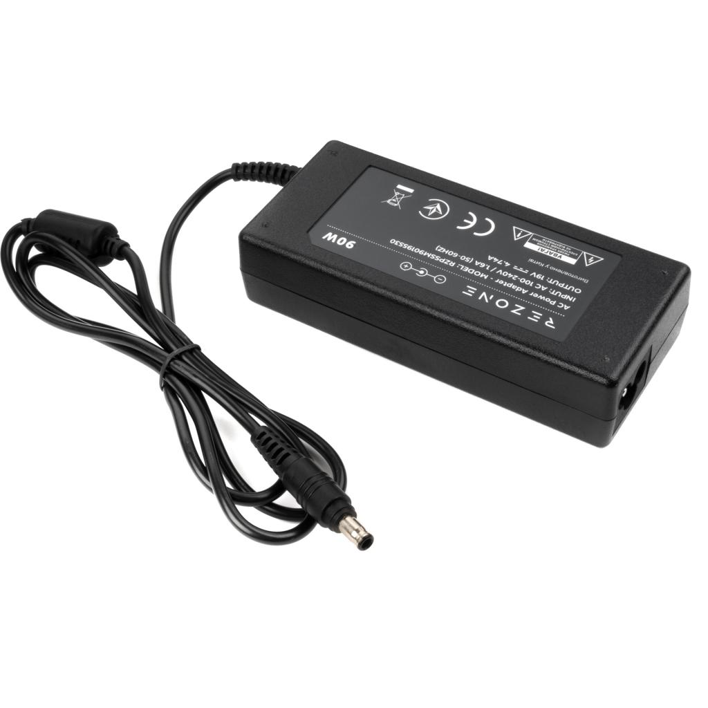 Блок живлення до ноутбуку Rezone Samsung 90W 19V 4.74А 5.5*3.0 (RZPSSM90195530) - зображення 2