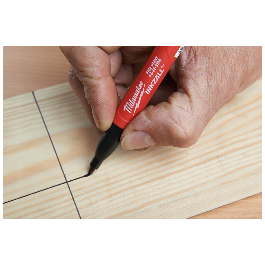 Набір маркерів Milwaukee INKZALL ультра-тонких, синій, червоний, зелений, чорний, 4шт (48223106) - picture 6