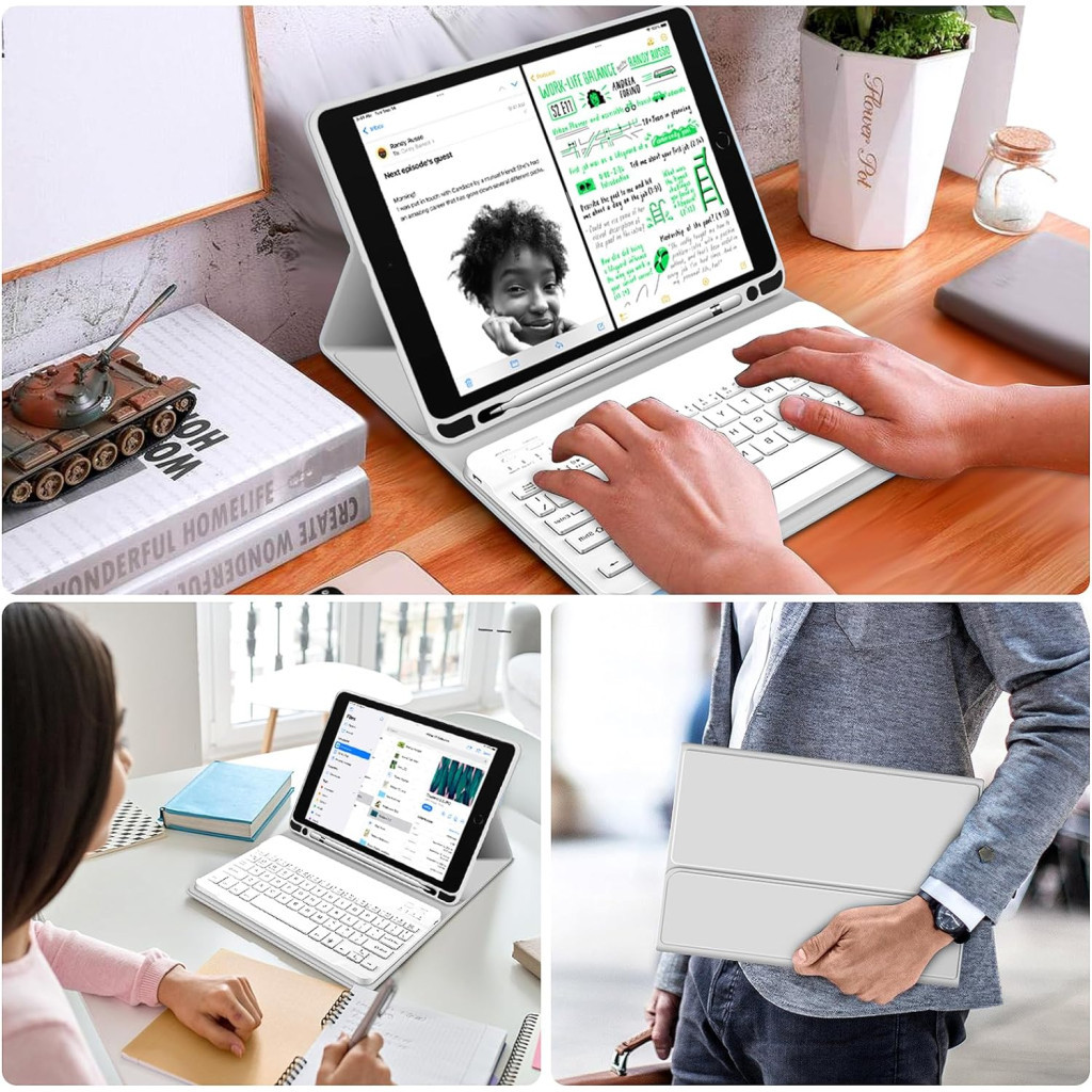 Чохол до планшета BeCover Keyboard Apple iPad 10.9" 2022 Gray (711140) - зображення 7