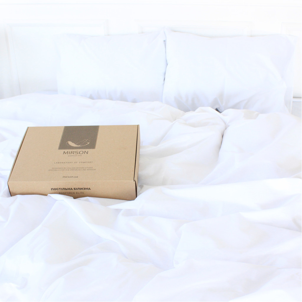 Постільна білизна MirSon Ranforce Elite 11-2107 White 2х160х220 (2200004730639) - зображення 4