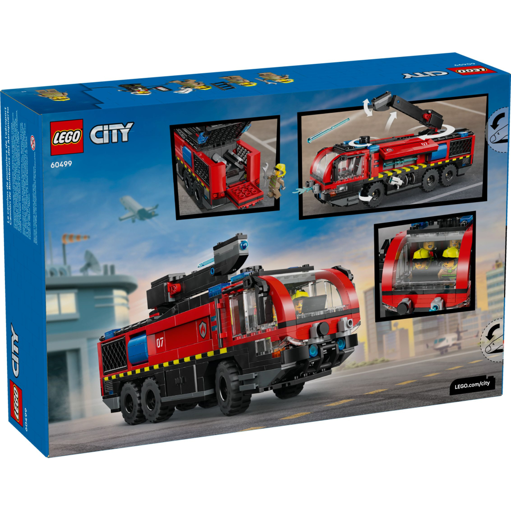 Конструктор LEGO City Пожежна вантажівка в аеропорту (60499) - зображення 9