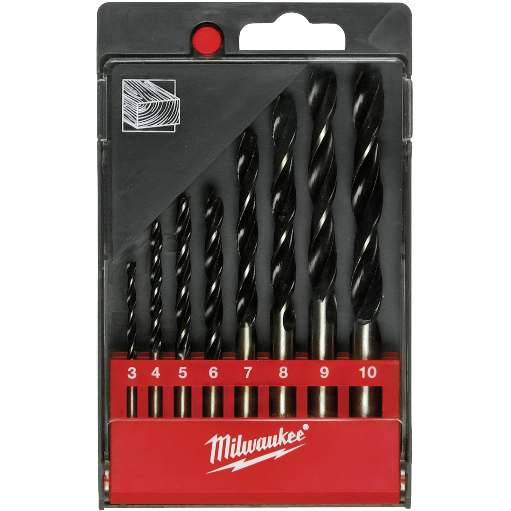 Набір свердл Milwaukee по дереву DIN 7487, 8 шт. (4932352466) - зображення 1