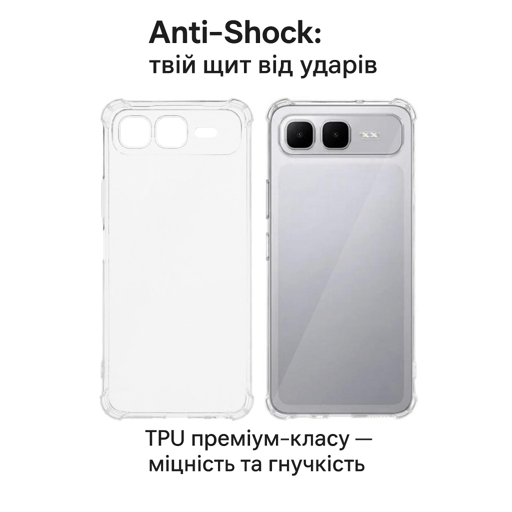 Чохол до мобільного телефона BeCover Anti-Shock Infinix Smart 10 Plus (X6725B) Clear (713801) - зображення 2