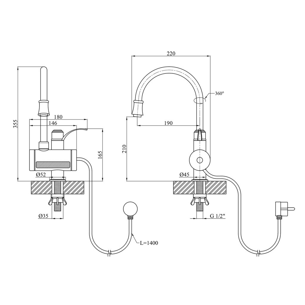 Проточний водонагрівач Kroner Volt-CW091 (CV020401) - зображення 8