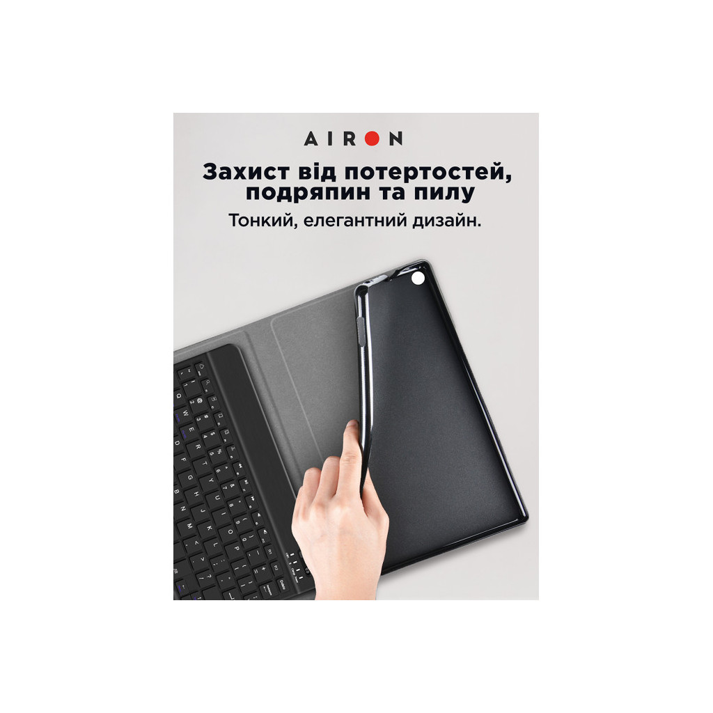 Чохол до планшета AirOn Premium Lenovo Tab M10 Plus 3rd Gen 2022 10.6 " BT Keyboard (4822352781084) - зображення 12