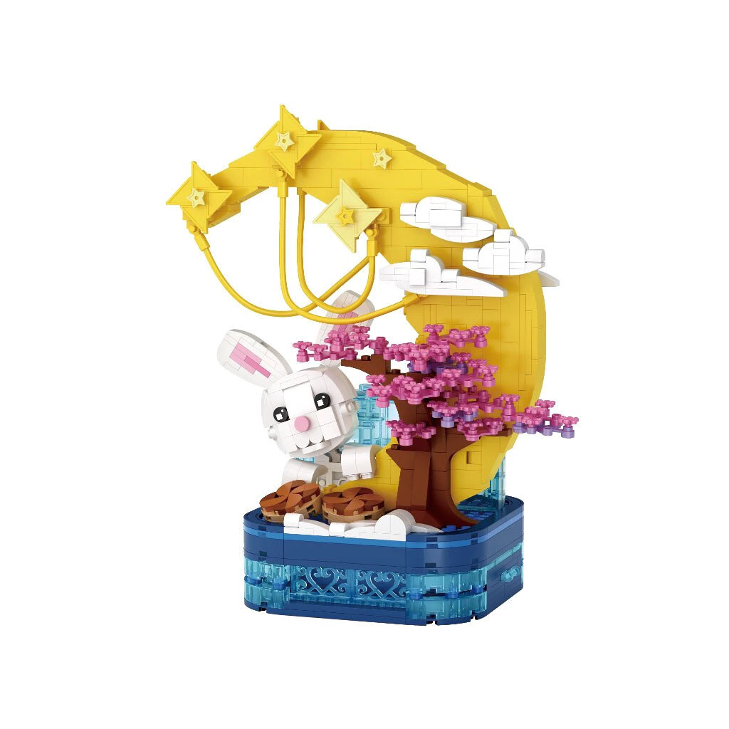 Конструктор LOZ mini Горщик із пензликом для місячного кролика (1230) - зображення 1