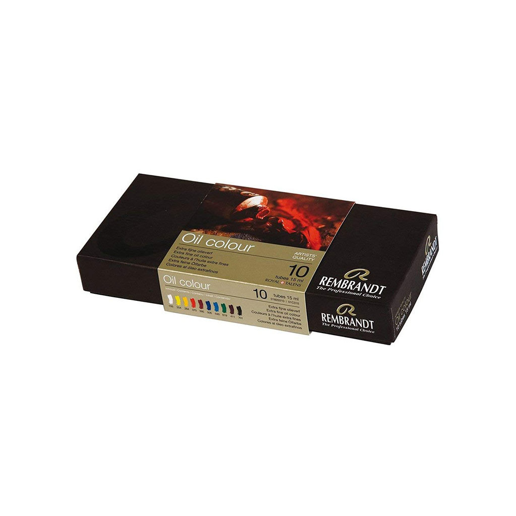 Олійні фарби Royal Talens Rembrandt 10 кольорів по 15 мл (8712079231316) - зображення 1