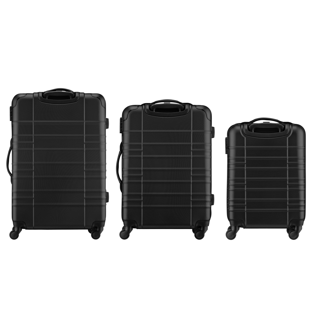 Набір валіз Wenger Amplar 3 в 1 (S,M,L) пластик, 4 колеса, чорний (653149) - зображення 4