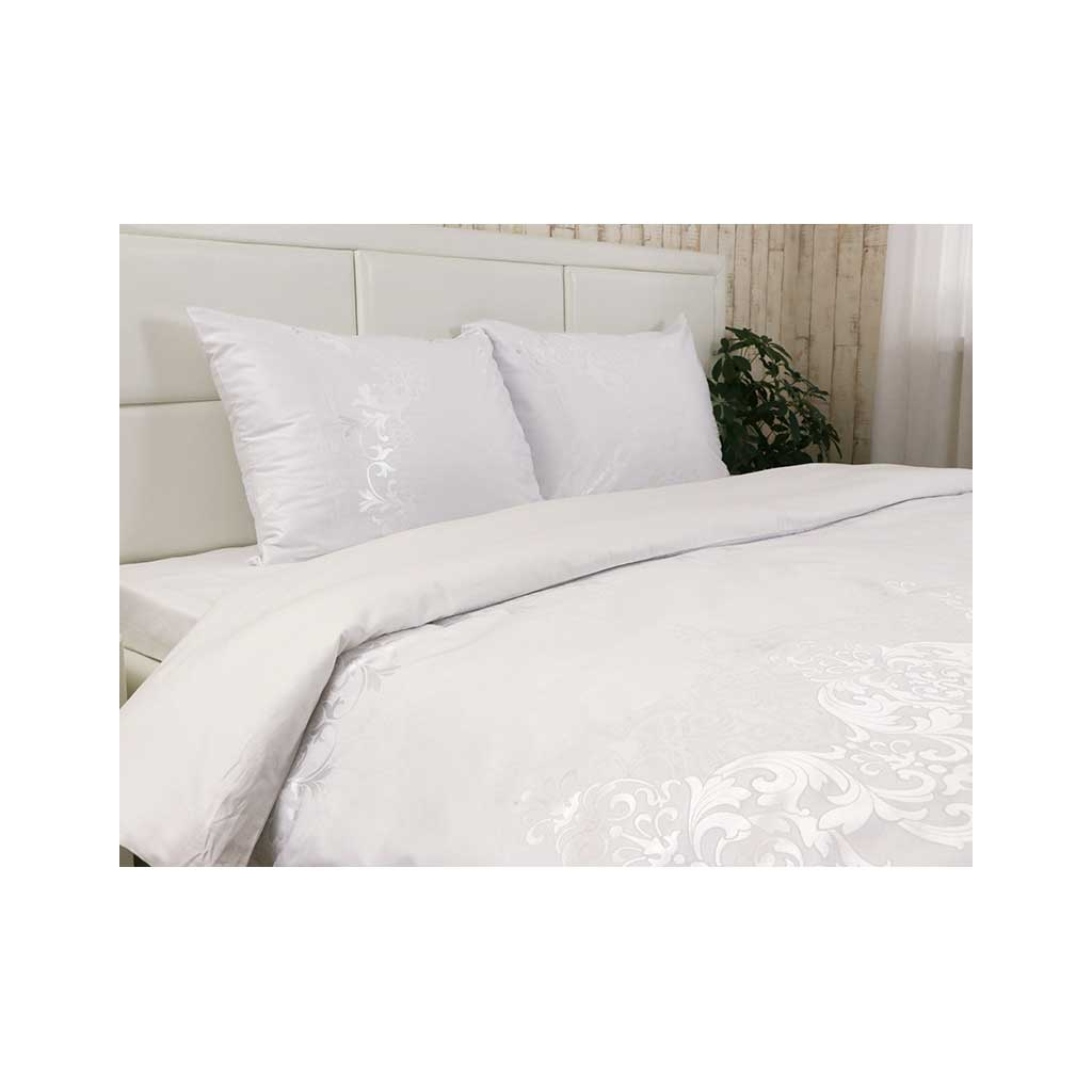 Постільна білизна Руно АЖ Біла сатин набивна полуторна (677.137АЖ_Білий) - зображення 2