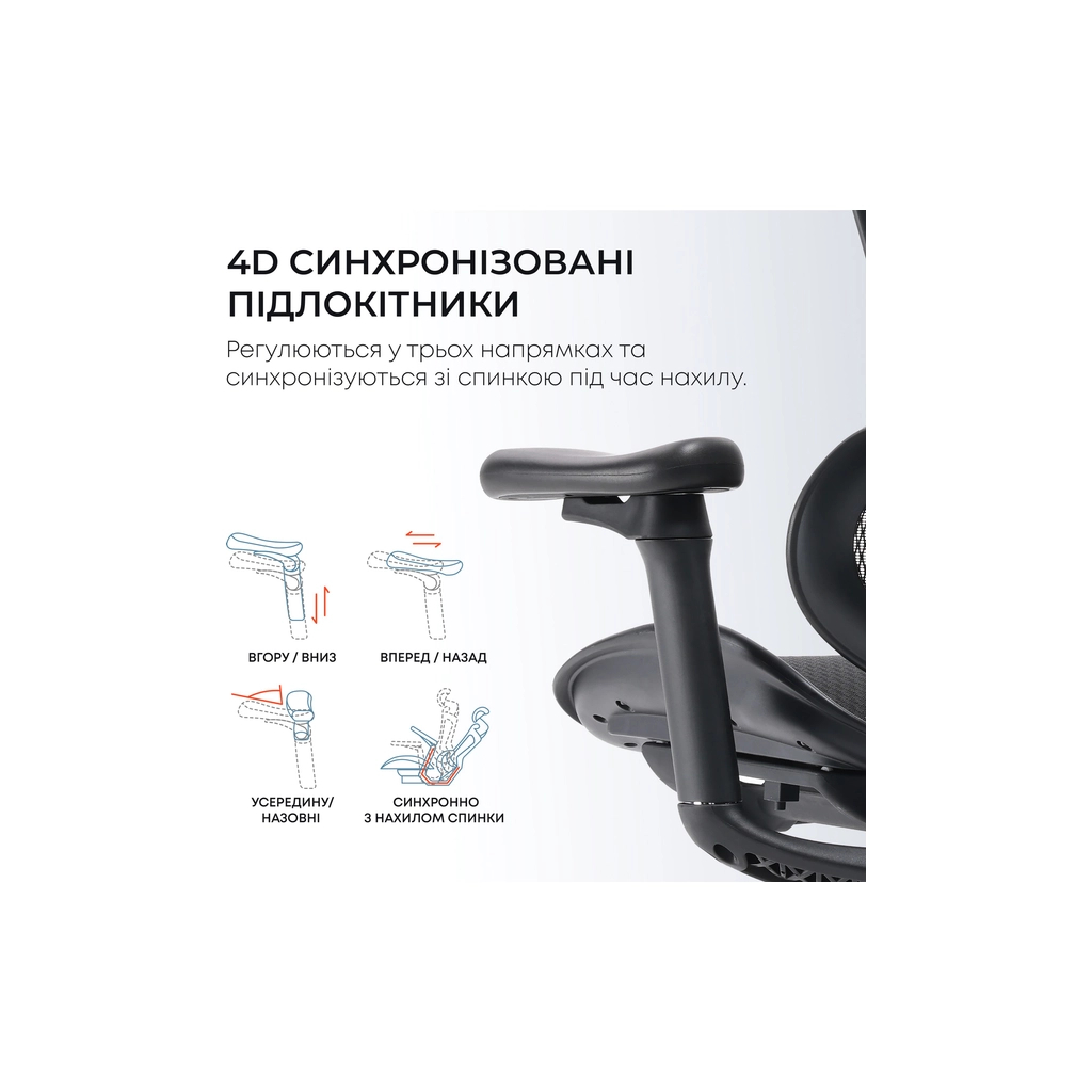 Офісне крісло Sihoo DORO C300L Mesh Black (DORO-C300L-A3-101) - зображення 11