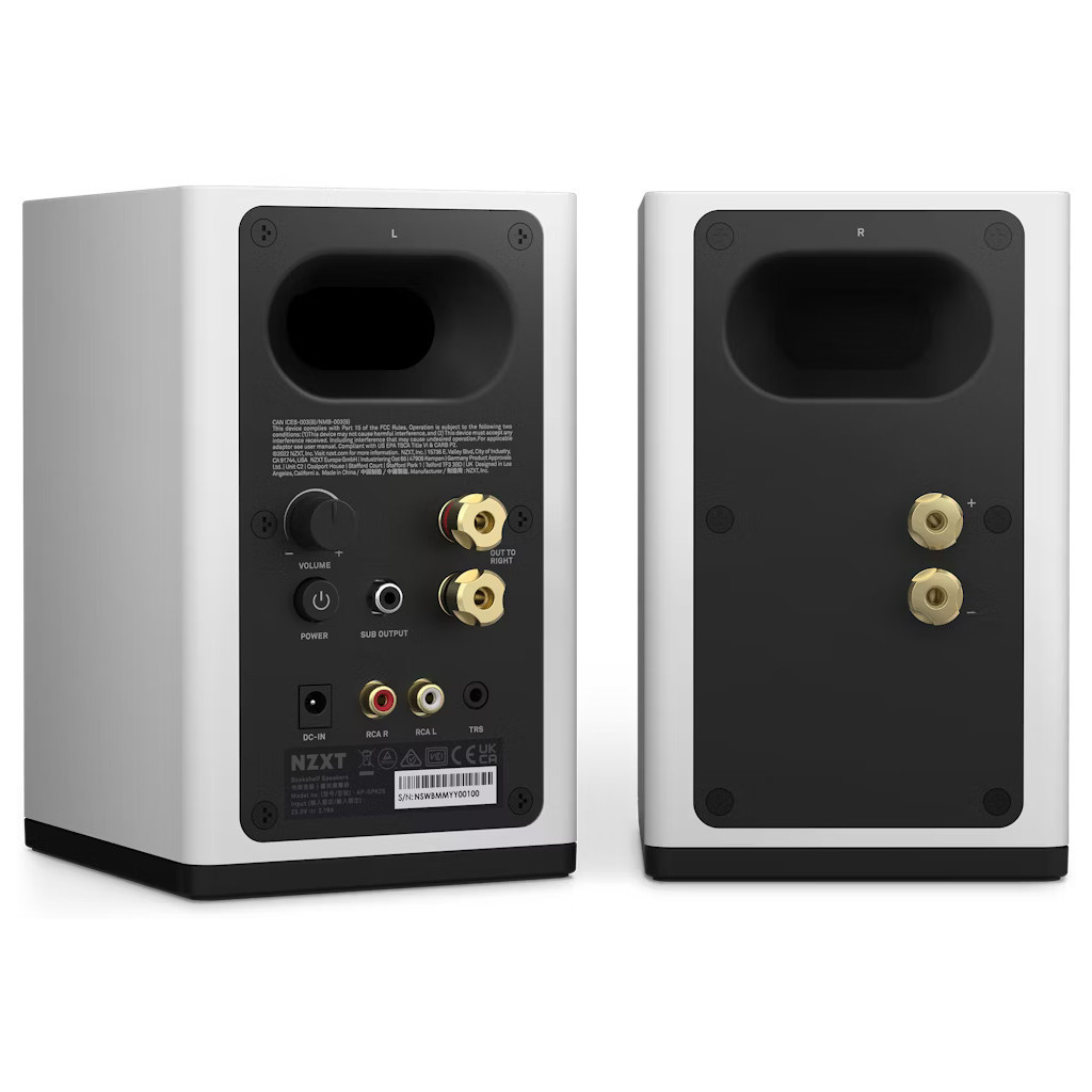 Акустична система NZXT Gaming Speakers 3" White V2 EU (AP-SPKW2-EU) - зображення 3