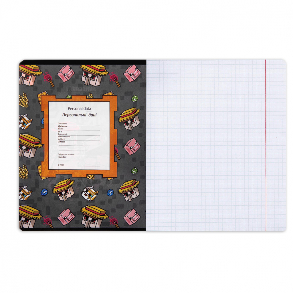 Зошит Yes Minecraft. Team 12 аркушів клітинка (767496) - зображення 11