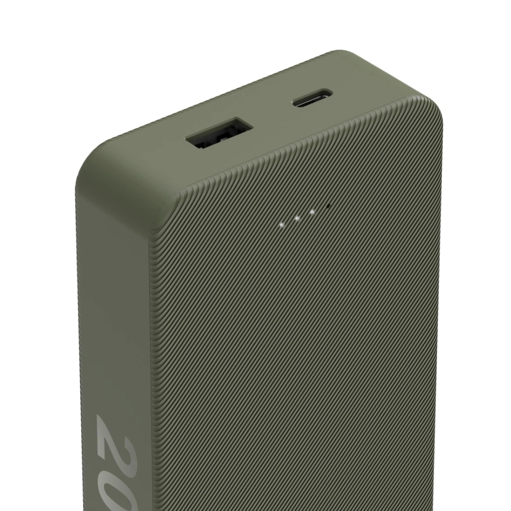 Батарея універсальна Hama 20000mAh, 15W/5V/3A, USB-C, USB-A, green (00201716) - зображення 4