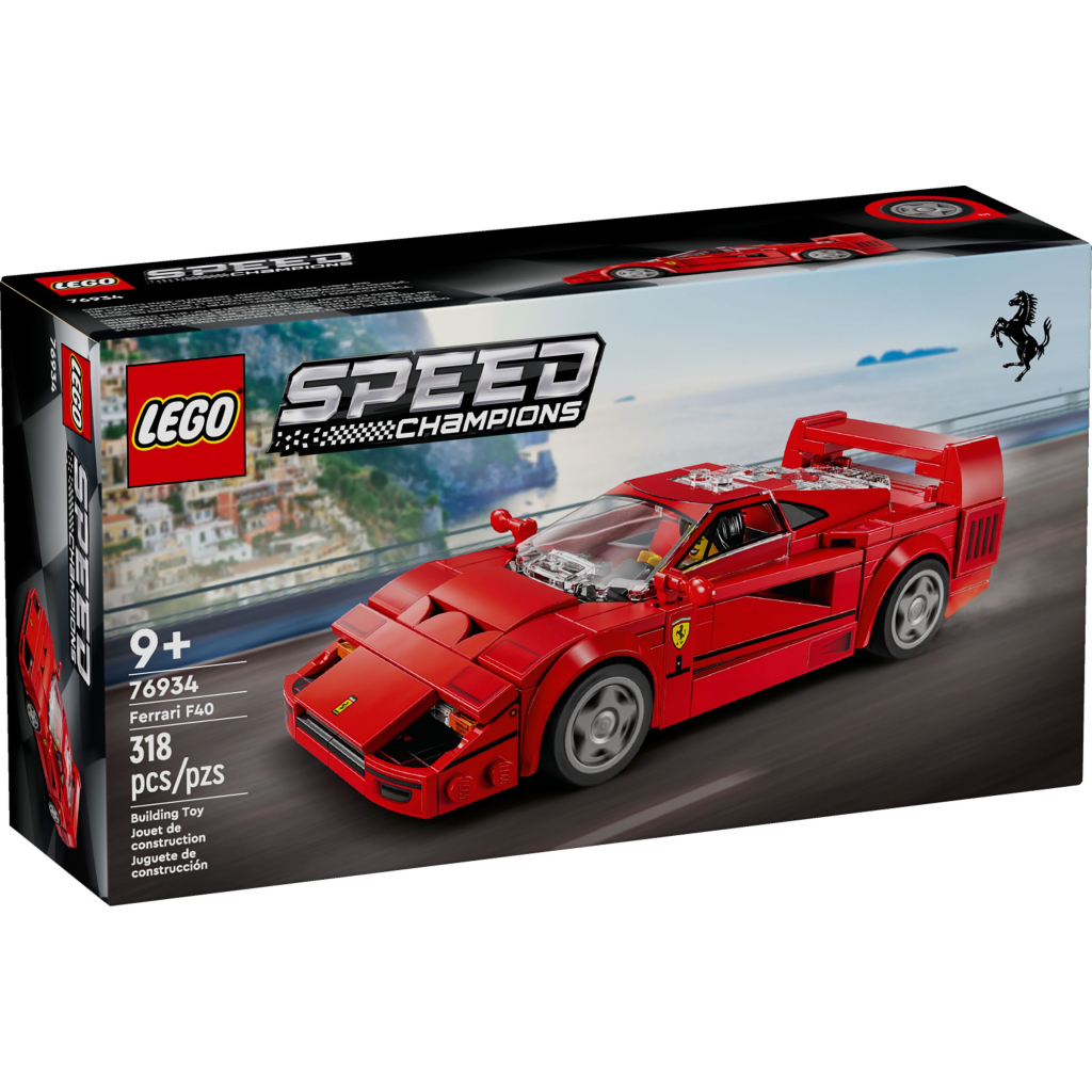 Конструктор LEGO Speed Champions Суперкар Ferrari F40, 318 деталей (76934) - зображення 1