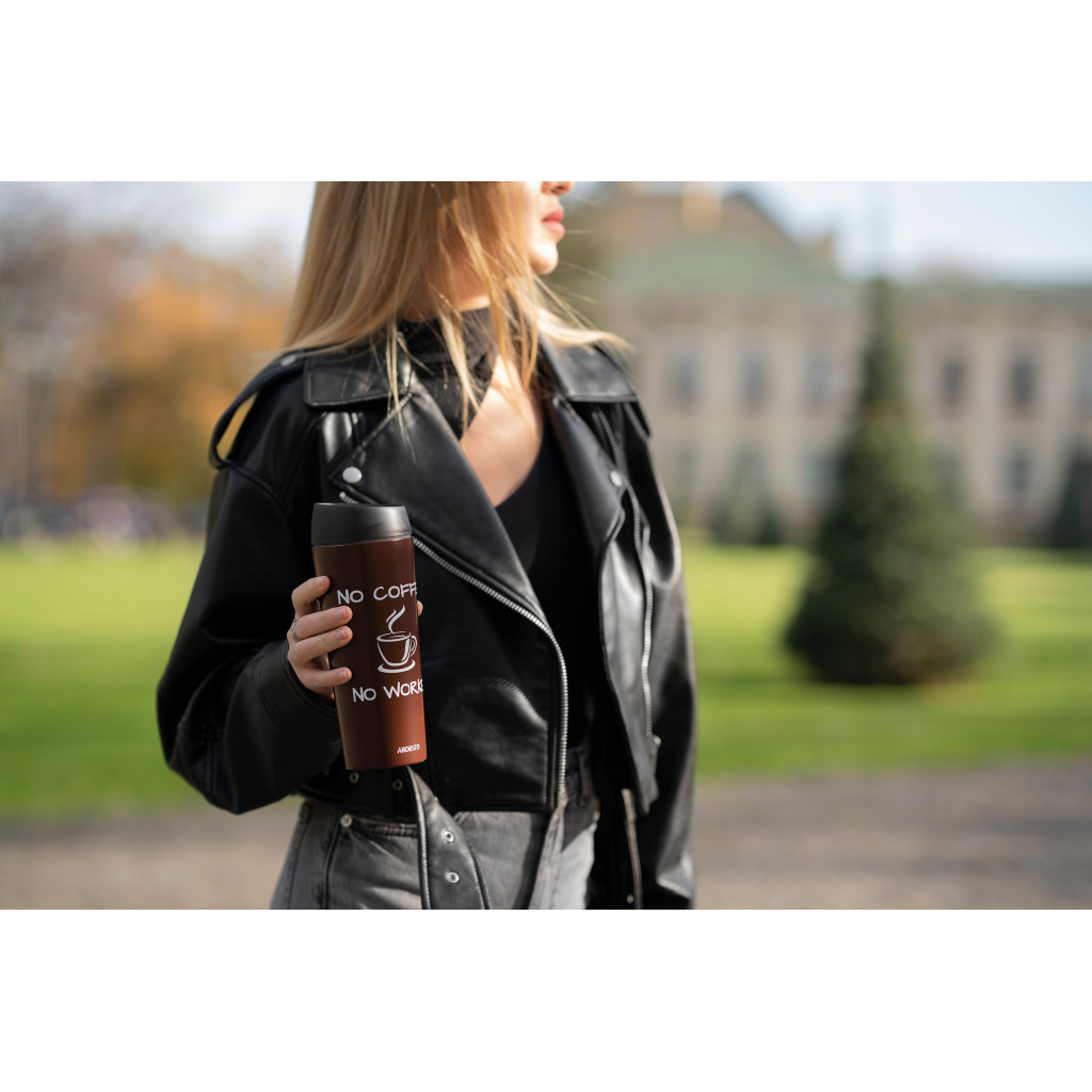 Термочашка Ardesto Coffee Time 450 мл Брунатна (AR2645CB) - зображення 7