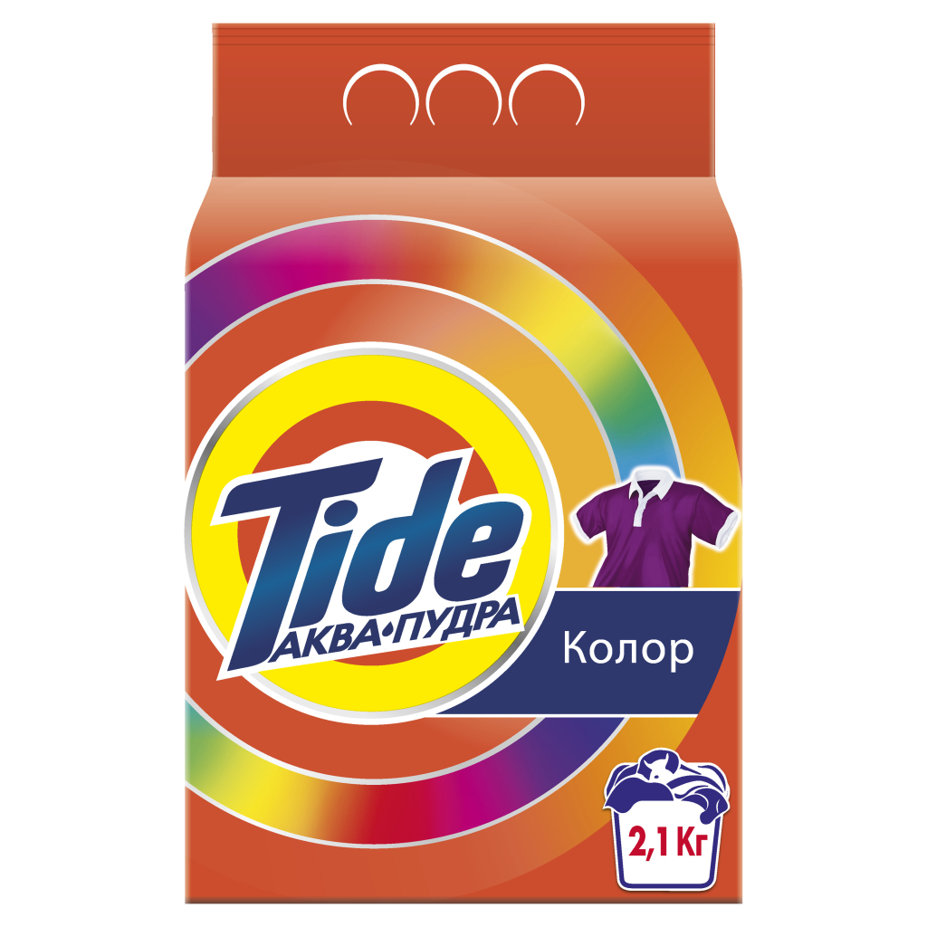Пральний порошок Tide Аква-Пудра Color 2.1 кг (8006540534274) - изображение 1