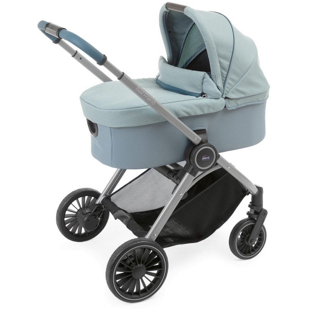 Коляска Chicco 2 в 1 Best Friend Pro Light Блакитна (79866.55.04) - зображення 2