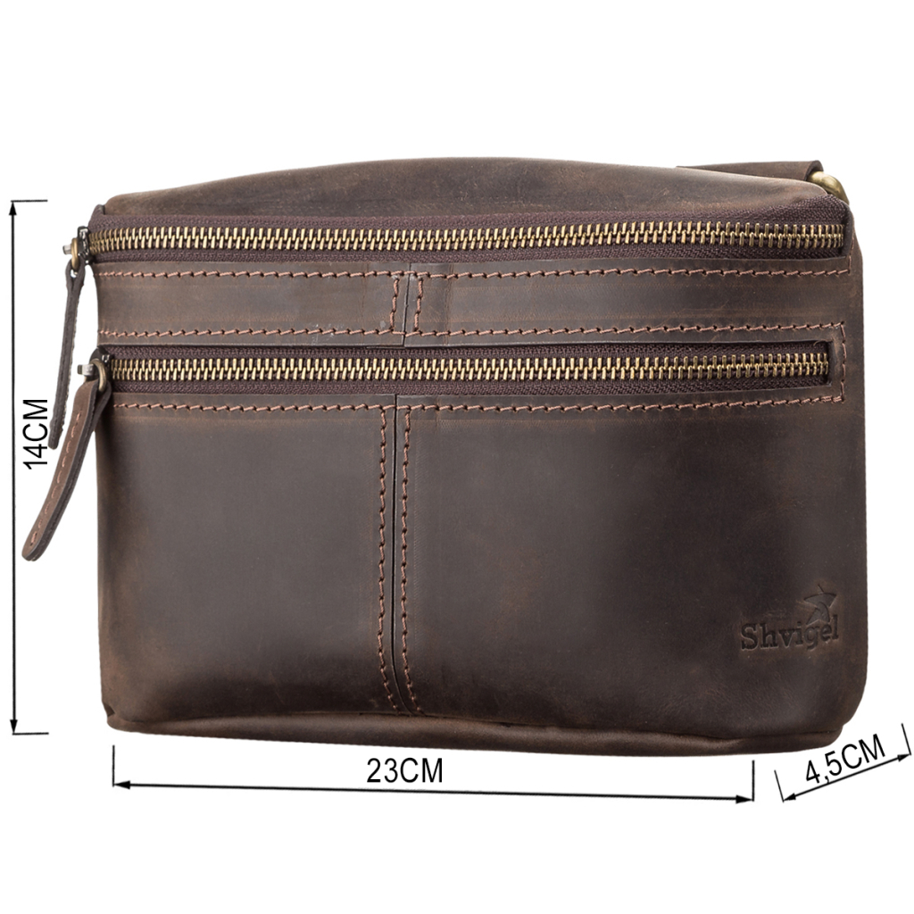 Сумка Shvigel Шкіряна Коричнева (11094) - зображення 3