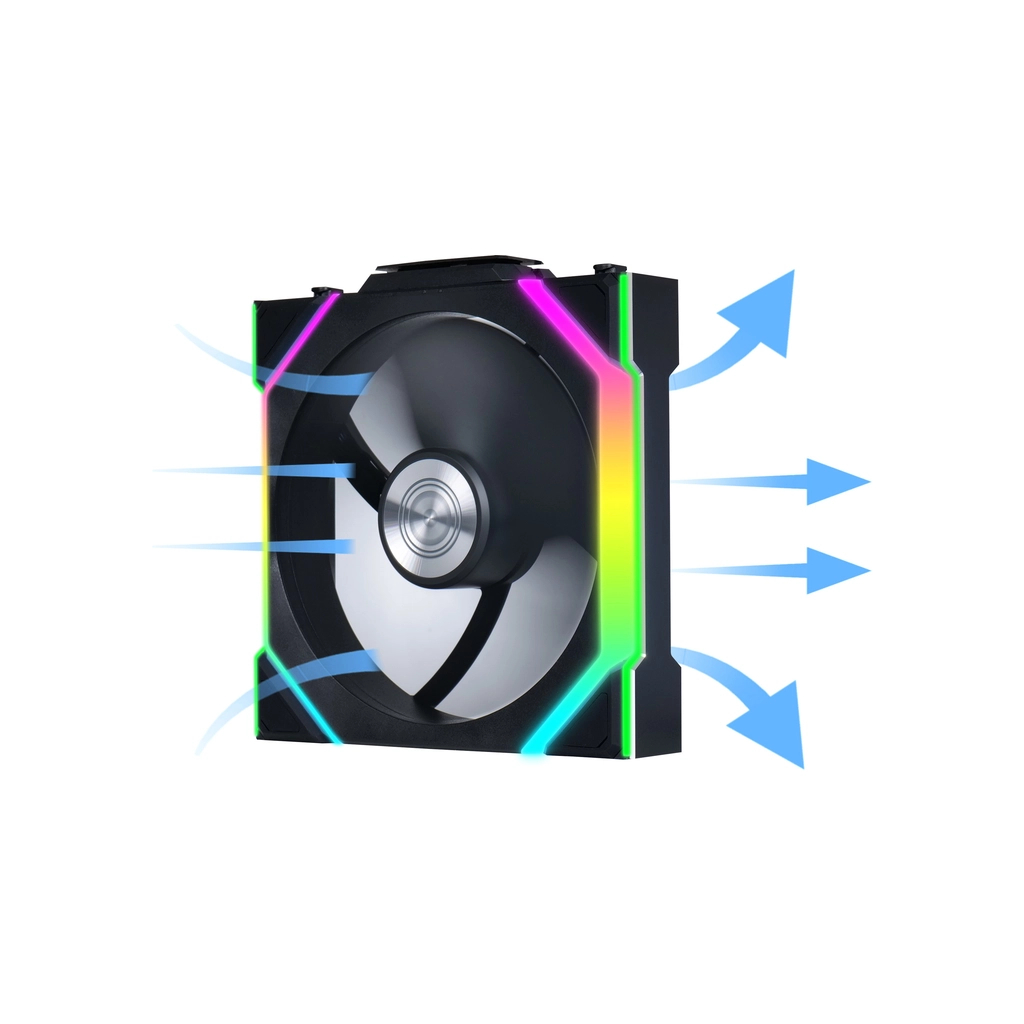 Кулер до корпусу Lian Li Uni Fan SL WIRELESS 120-1, Black (G99.12SL1W1B.00) - зображення 7