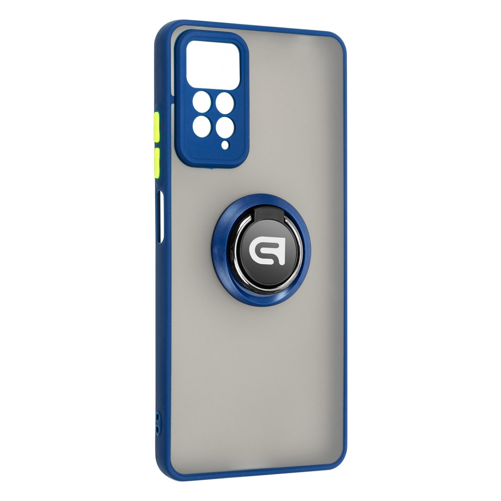 Чохол до мобільного телефона Armorstandart Frosted Matte Ring Xiaomi Redmi Note 12 Pro 4G Navy Blue (ARM68384) - зображення 1