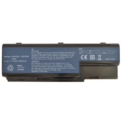 Акумулятор до ноутбука AlSoft Acer AS07B31 5200mAh 6cell 11.1V Li-ion (A41115) - зображення 1