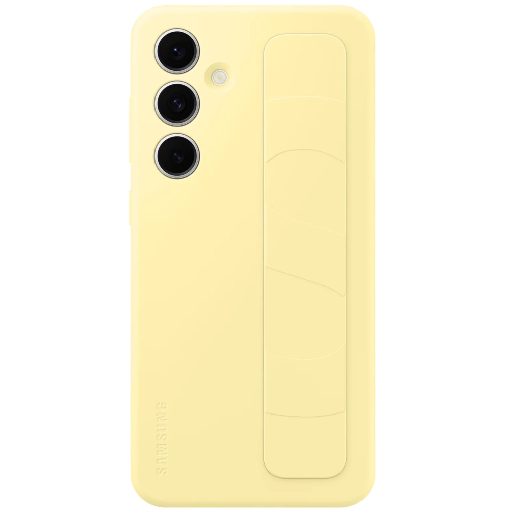 Чохол до мобільного телефона Samsung Standing Grip Case Samsung Galaxy S24 FE Yellow (EF-GS721CYEGWW) - зображення 2