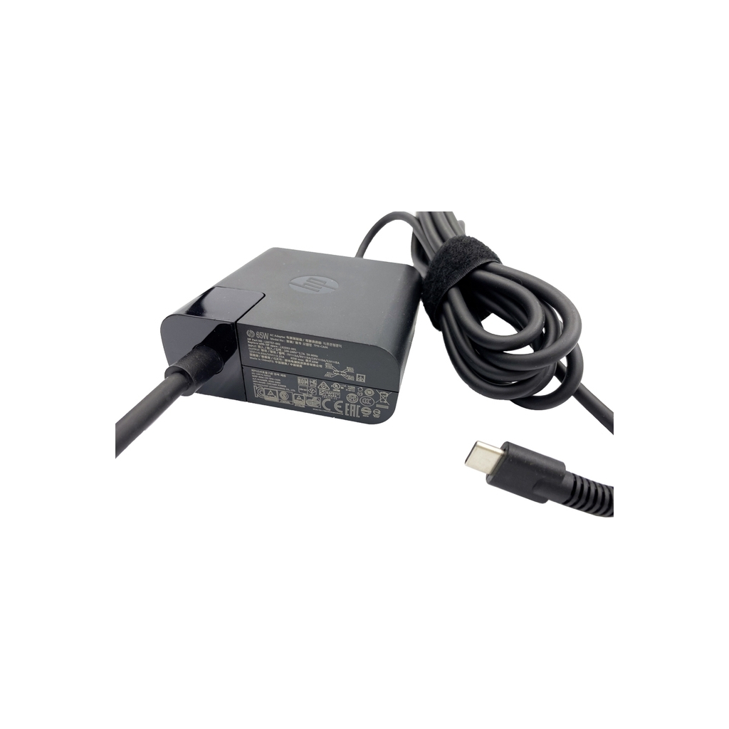 Блок живлення до ноутбуку HP 65W 20V, 3.25A + 15V, 4.33A + 12V, 5A + 9V, 3A + 5V, 3A, USB type-C (TPN-CA06 / A40369) - зображення 2