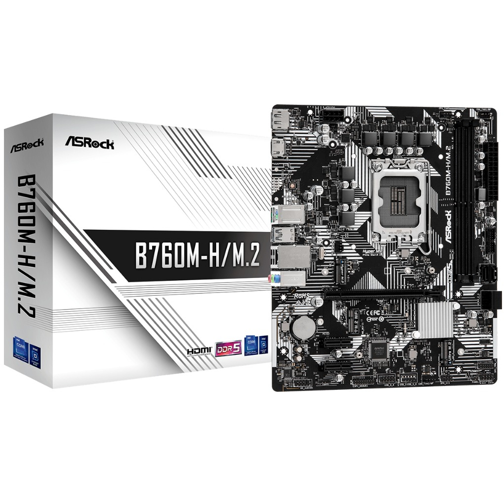 Материнська плата ASRock B760M-H/M.2 - зображення 1