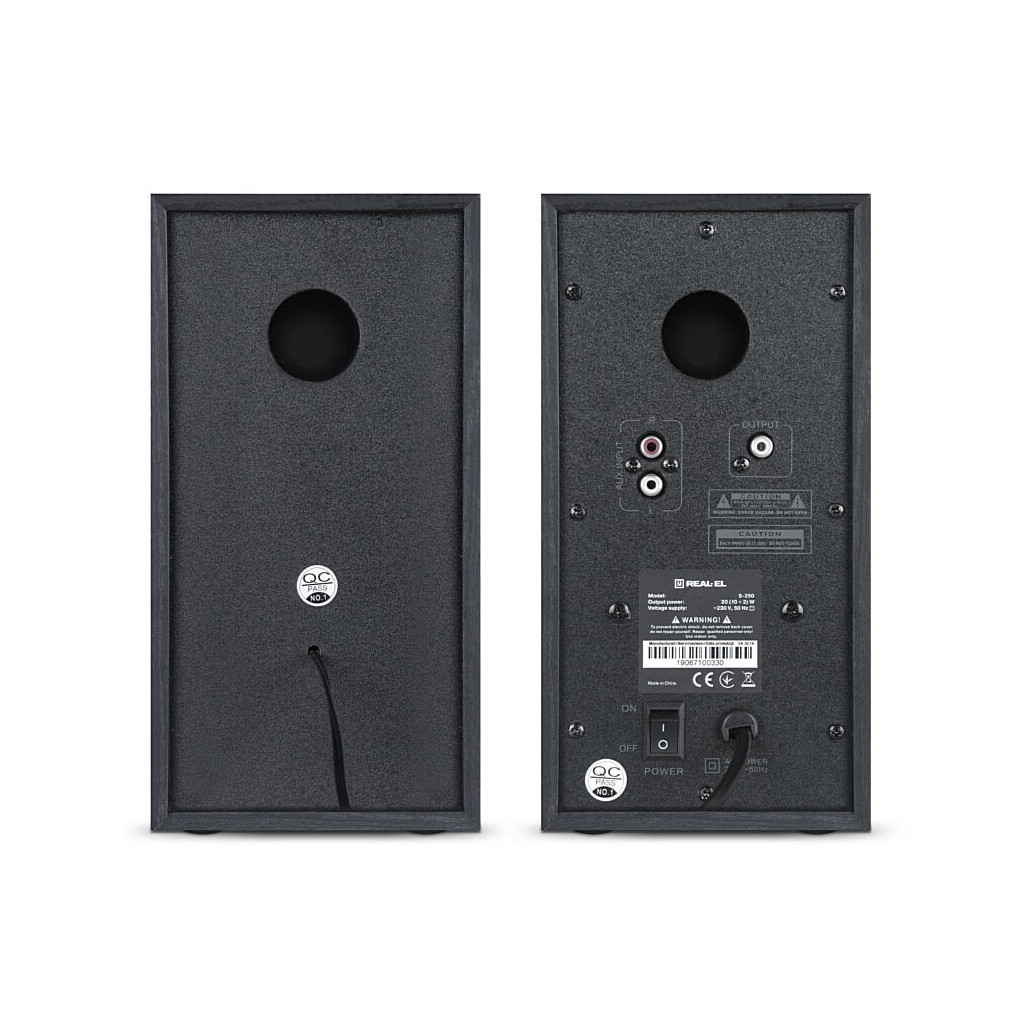 Акустична система REAL-EL S-250 Black - зображення 4