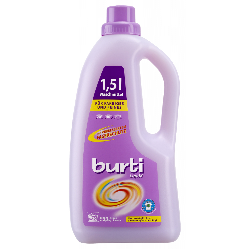 Гель для прання Burti Liquid універсальний 1.5 л (4000196121240) - зображення 1