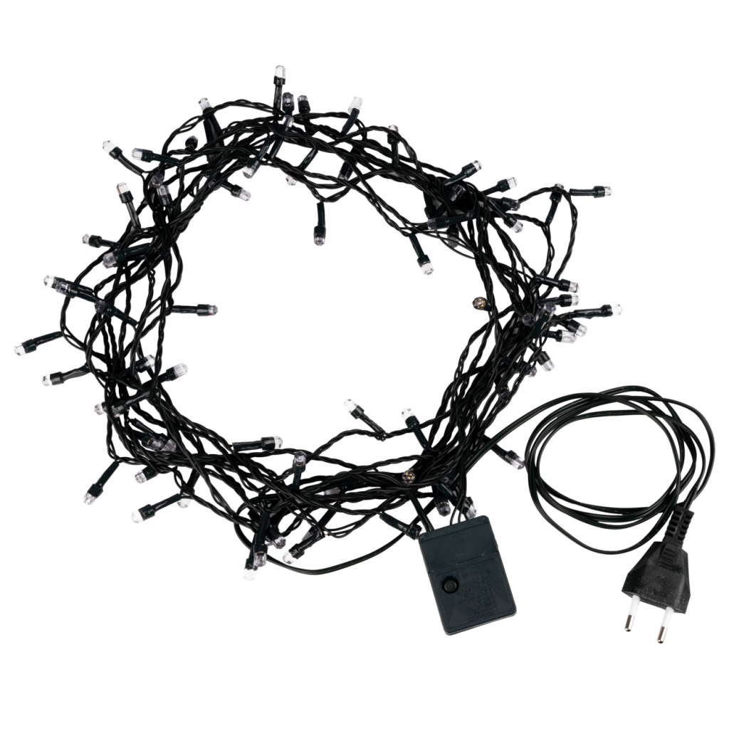 Гірлянда YES! Fun Діамант 8 мм 80 LED Тепло-біла 8 м 8 режимів миготіння (975052) - зображення 2