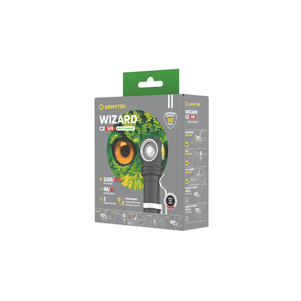 Ліхтар Armytek Wizard C2 WR Marnet USB Red/White (F06901C) - зображення 7