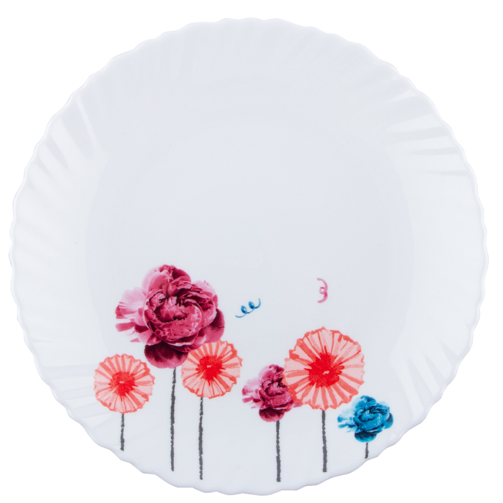 Тарілка Vittora "Акварельні квіти" Wave Dinner 22 см (V-220AF) - зображення 1