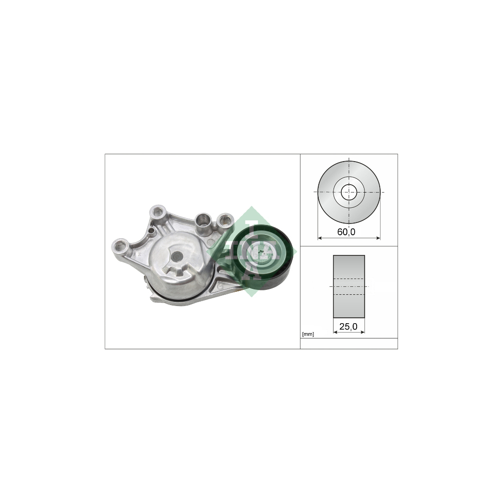 Ролик натягувача ременя INA 534 0654 10 - зображення 1