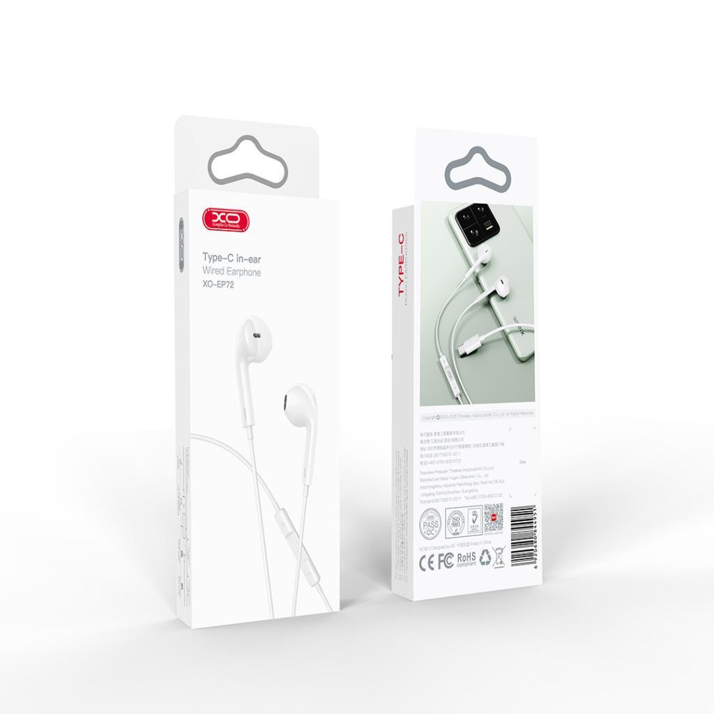 Навушники XO EP72 Type-C White (XO-EP72WH) - зображення 5
