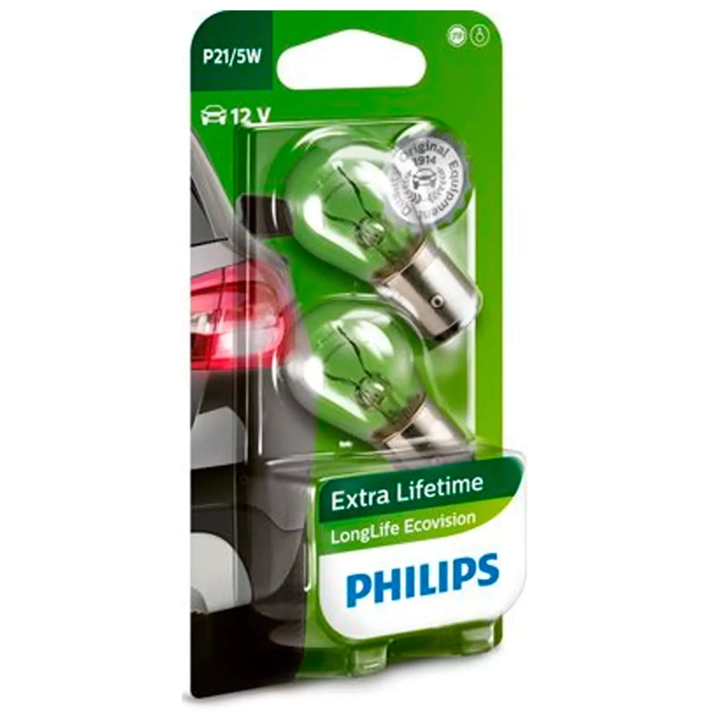 Автолампа Philips 21/5W (12499 LLECO B2) - зображення 2