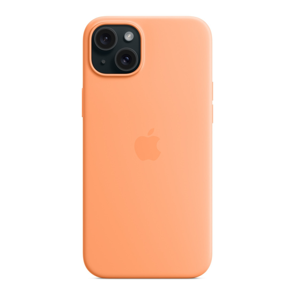 Чохол до мобільного телефона Apple iPhone 15 Plus Silicone Case with MagSafe Orange Sorbet (MT173ZM/A) - зображення 5