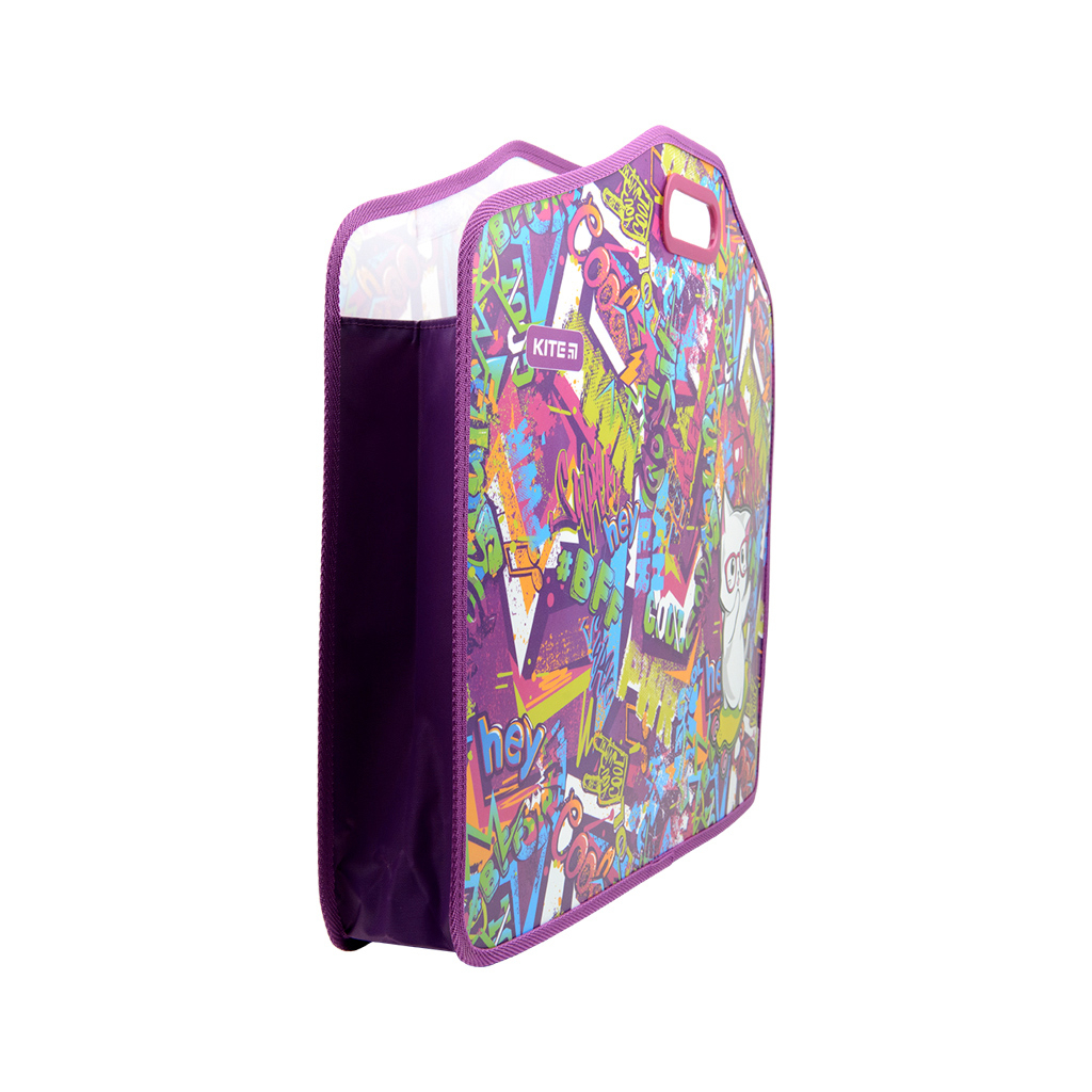 Папка - портфель Kite A3 на липучках Chilling Cat , 1 відділення (K22-208-01) - зображення 3