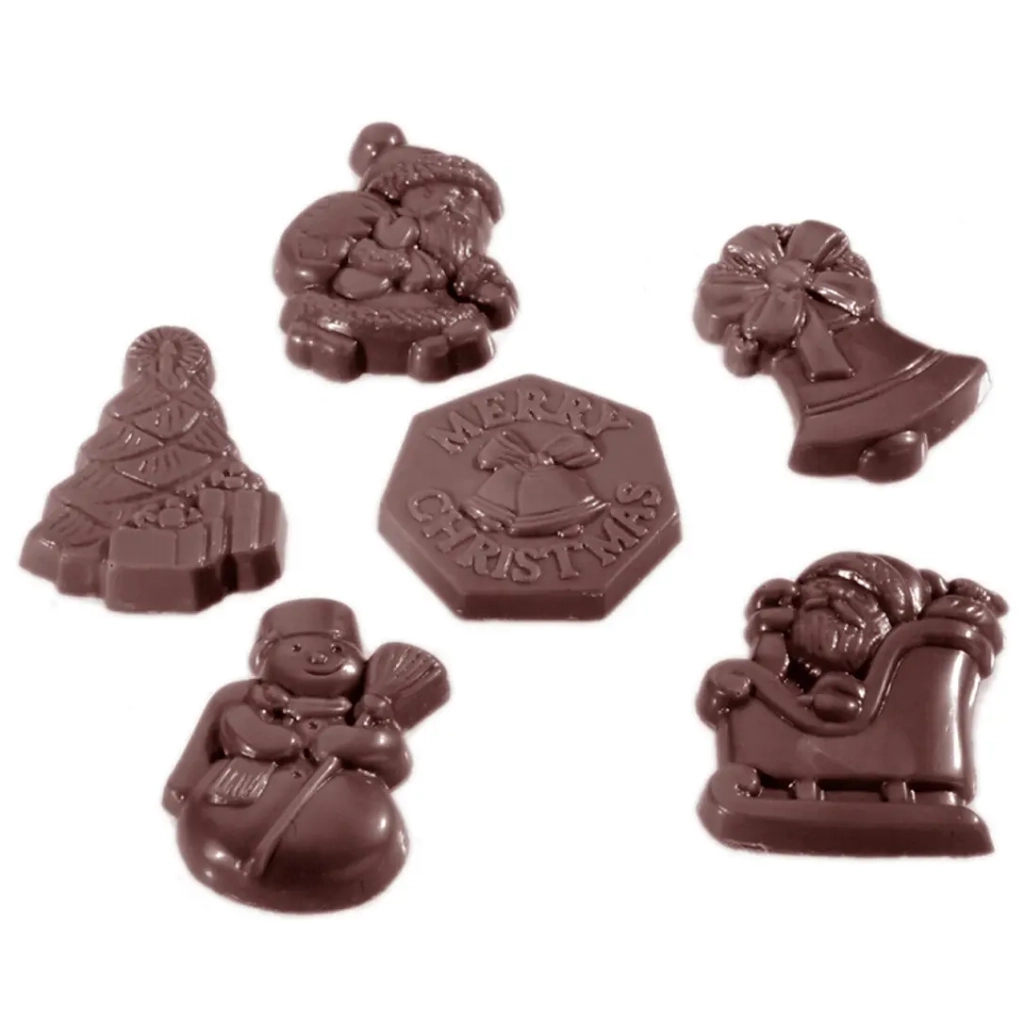 Форма для шоколаду Chocolate World Різдво 6 фігур 4х6 шт 6 г (2260 CW) - зображення 1