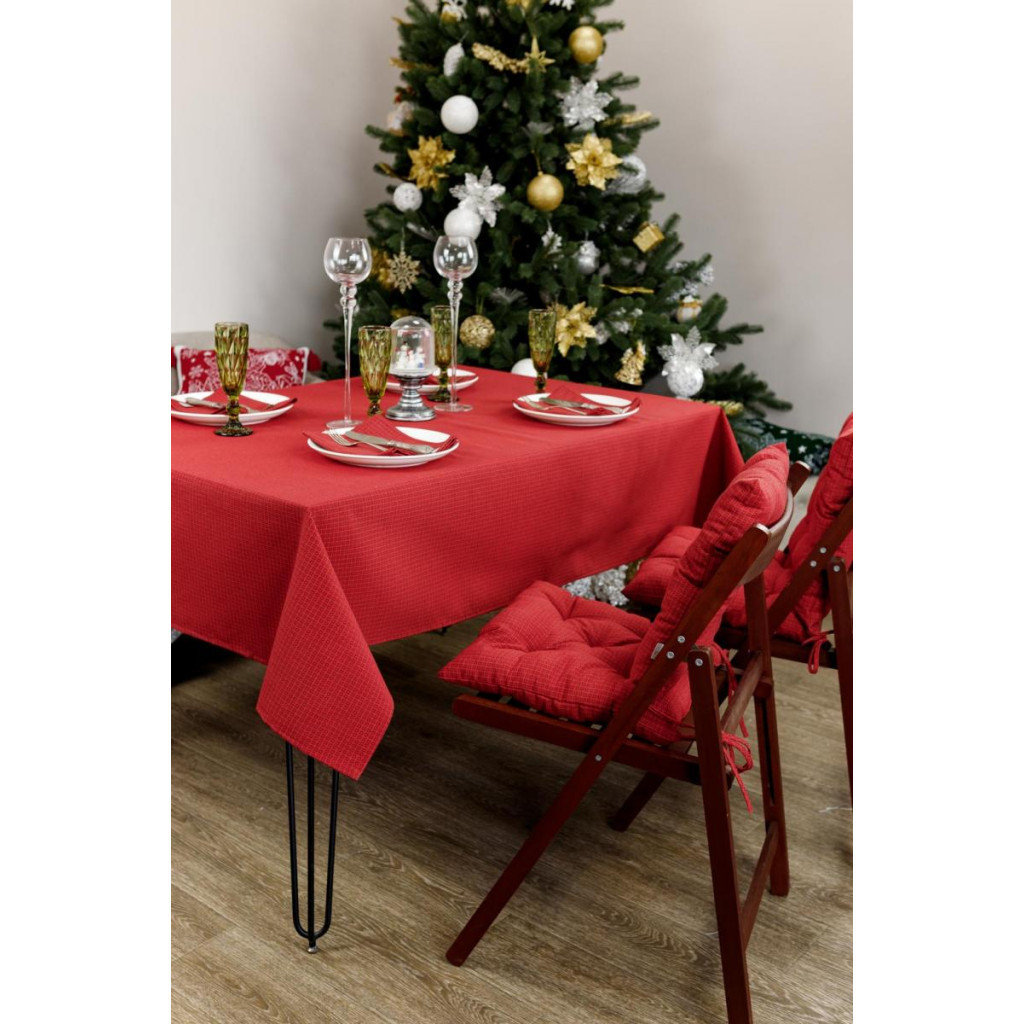 Скатертина Прованс Merry Christmas червона 220x132 см (4823093451490) - зображення 6