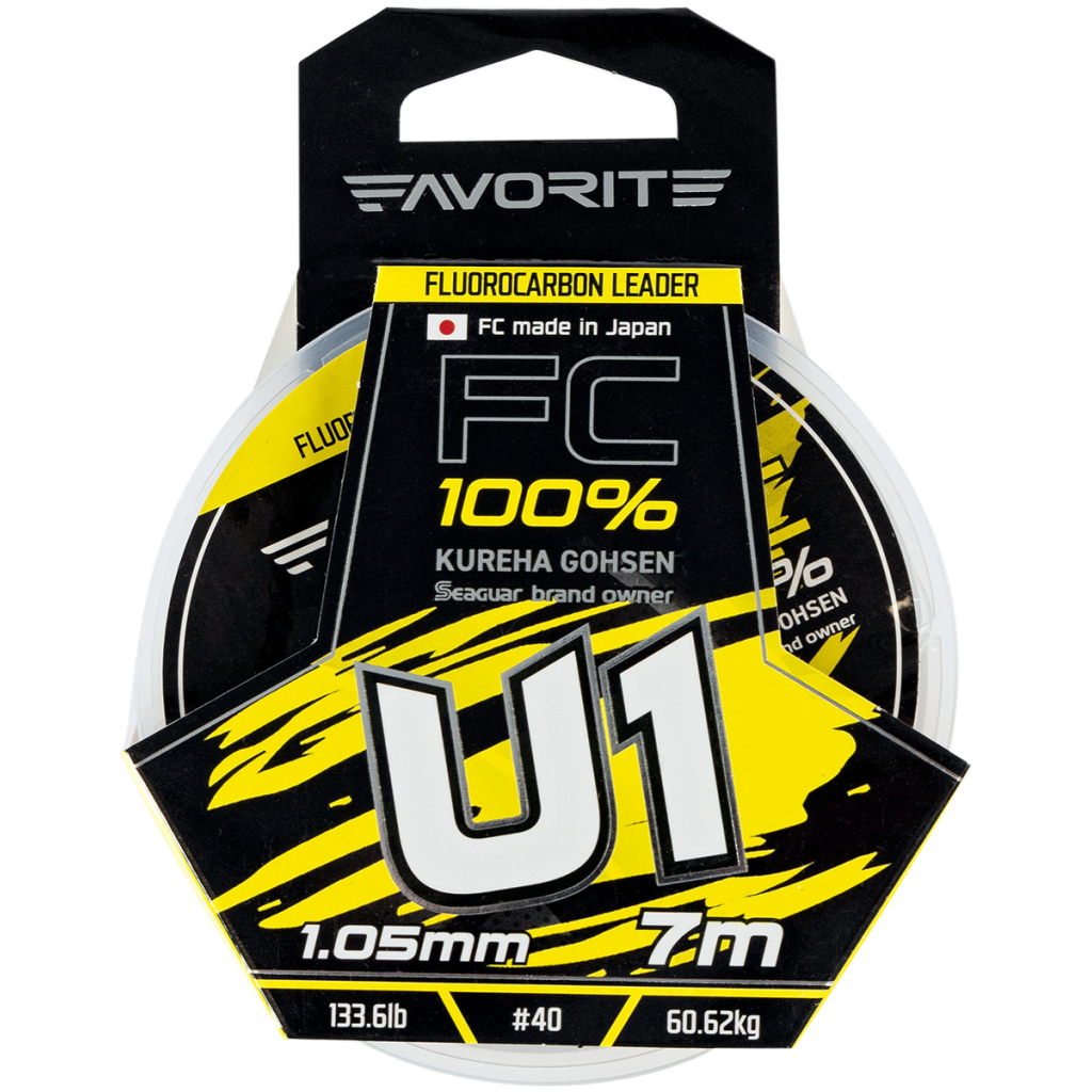 Флюорокарбон Favorite U1 FC 7m 40/1.05mm 133.6lb/60.62kg (1693.11.99) - зображення 2